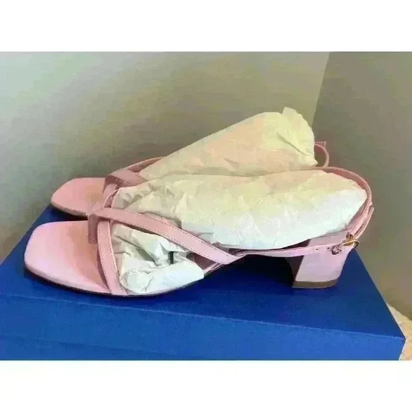 Stuart Weitzman Women's Oasis Slingback Sandal Pump in Pink Blossom Size 9.5 - Picture 9 of 13